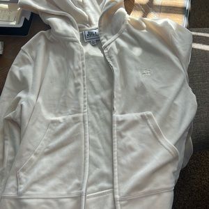 White velvet juicy couture zip up
